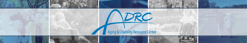 Header with ADRC Logo and photos of seniors and those with disabilities