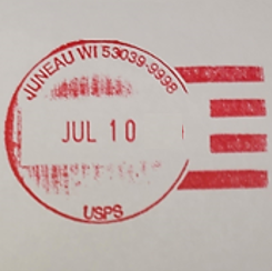 July postmark